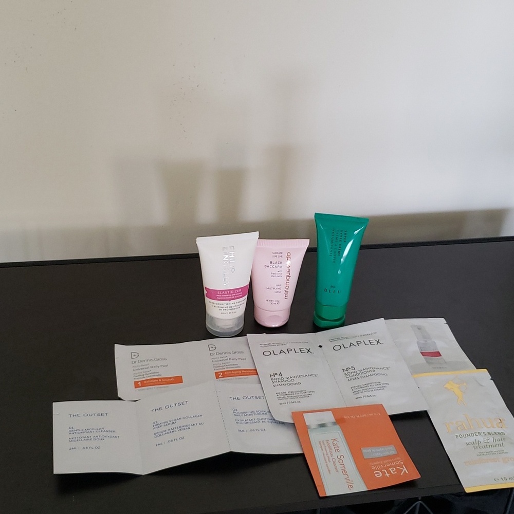 Luxury samples hair and face care